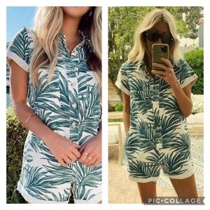 Show Me Your MuMu Range Romper Oasis Palm